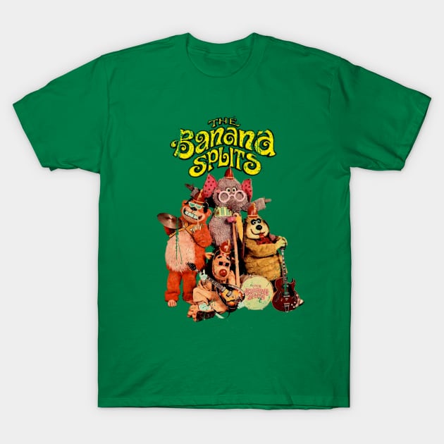 Banana Splits - Distressed, Vintage T-Shirt by offsetvinylfilm